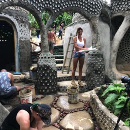 Earthship Build | Puerto Rico | Phase 7 Courtyard